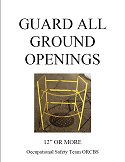 guard ground openings