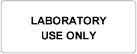 label with the words 'laboratory use only'