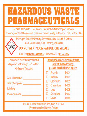 A pharmaceutical label